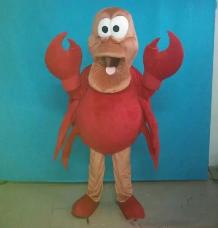 

High quality hot of cartoon character the red crab mascot costume for adult to wear