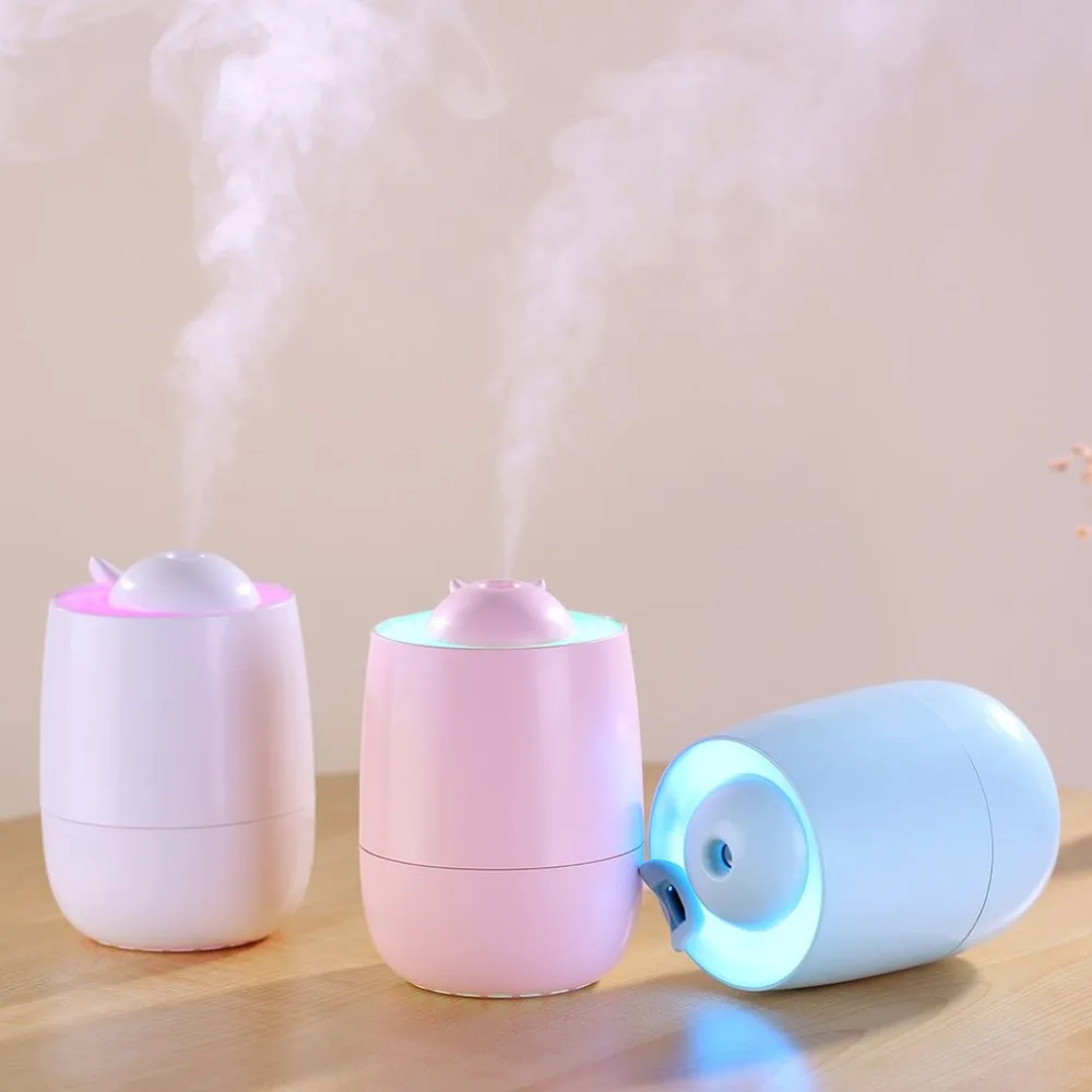 

New 3 in 1 USB Air Humidifier Purifier 7 color Changing LED Aroma Atomizer aromatherapy machine Moisturizing Skin Care