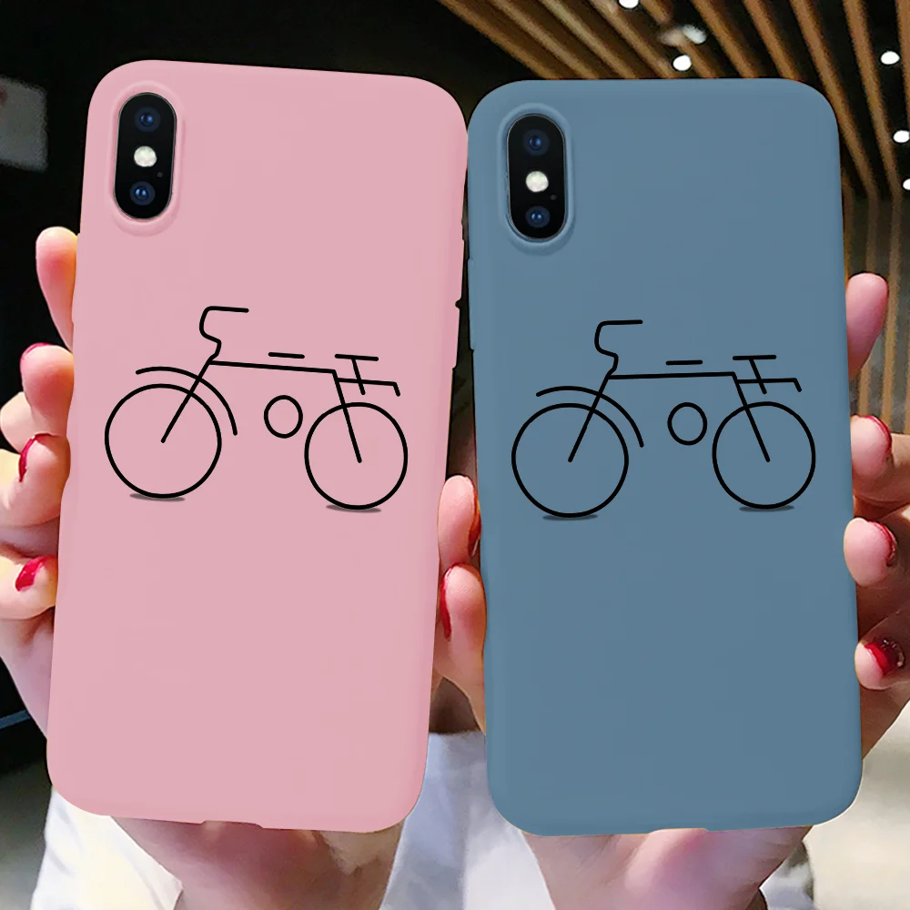 

Simple Patterned Phone Cover For iPhone 8 Plus Soft Colorful Case For iPhone 6 6S 7 Plus 9 10 For iPhone XS Max XR X Matte Coque