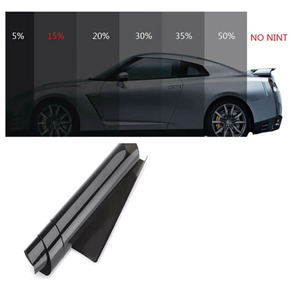 UV Protection 76cm x 15 m 35% VLT Black Car Window Tint Film Dyed 30" x 50' 