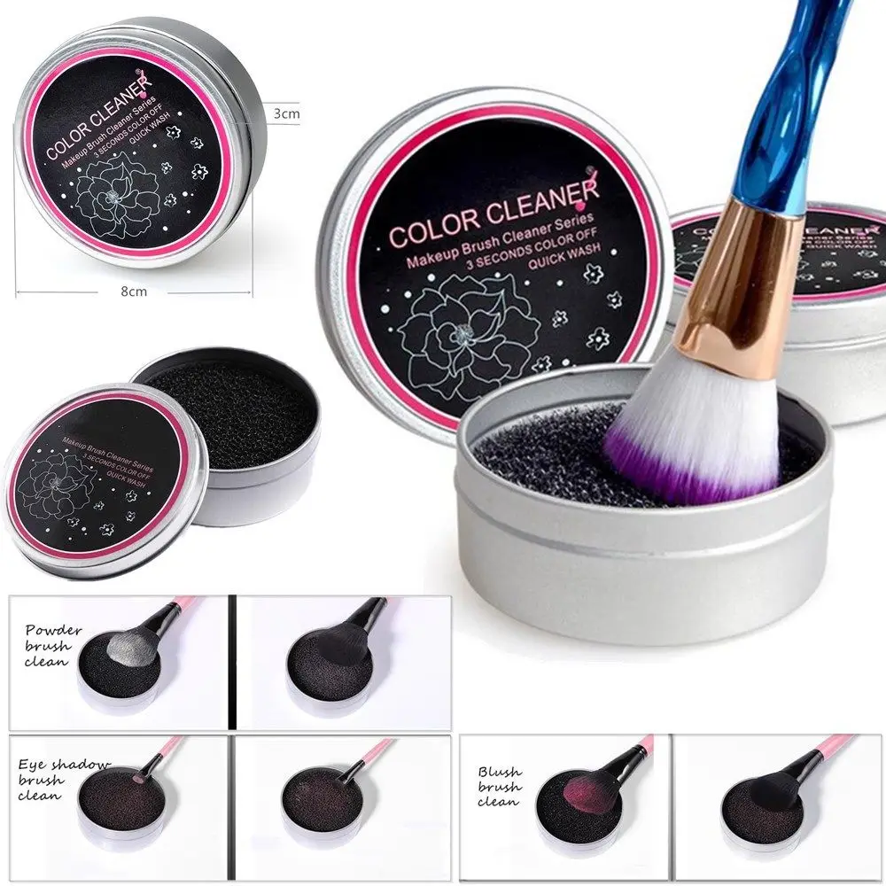 

Makeup Brush Cleaner Shadow Sponge Remover Color Brush Eyeshadow Sponge Tool Cleaner Quick Color Off Make Up Brushes Cleaner