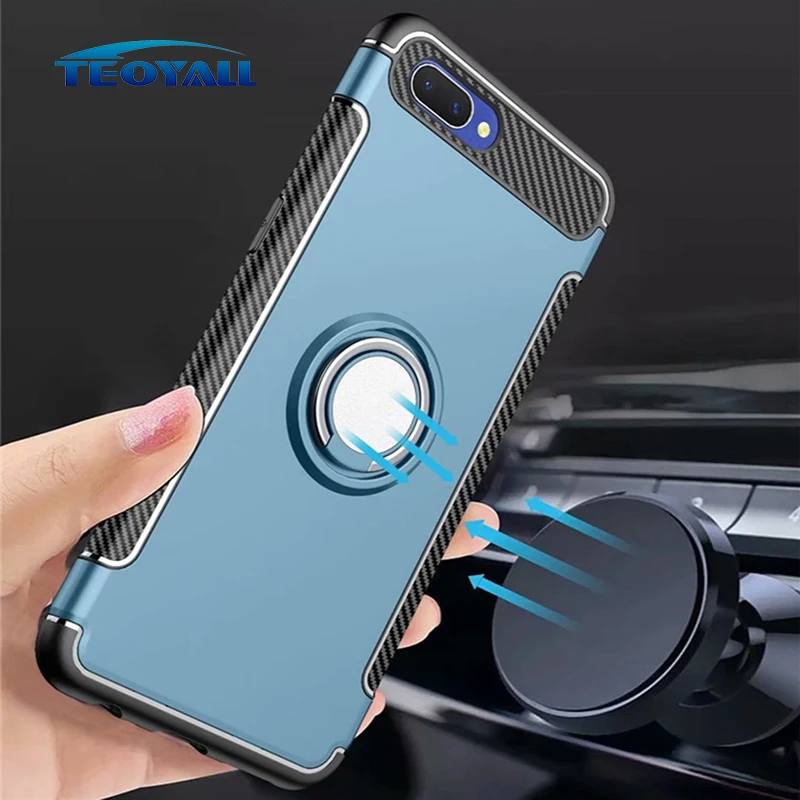 

TeoYall Ring Adsorption Cases for OPPO A3 A3S A5 Case Find X FindX Cover for OPPO F3 F5 F7 A73 A77 A79 A83 A1 Silicone Protector