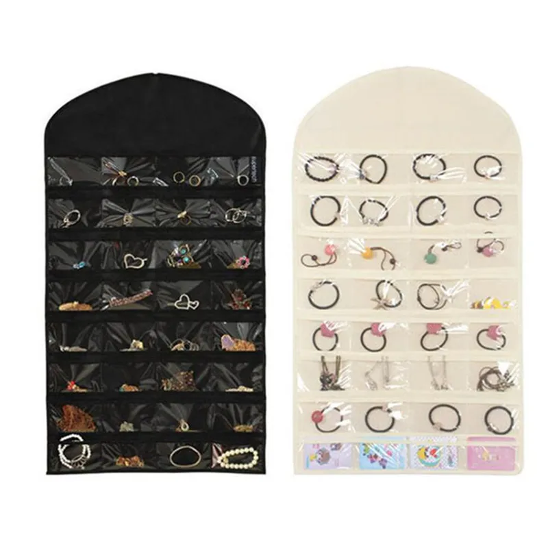 1 Pcs Large 80*46cm Hanging Storage Bag Jewelry Holder Necklace Ring