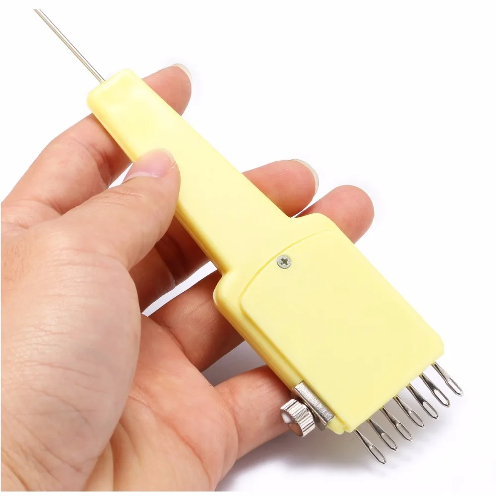 

New 16cm Adjustable Transfer Tool Knitting Needle 7 Holes 0.5cm Diameter for Brother Knitting machine Househeld Sewing Tools