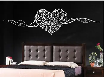 

Finised Size 157*42cm Romantic Heart wall stickers home decor wall art LOVE wedding decoration family decals
