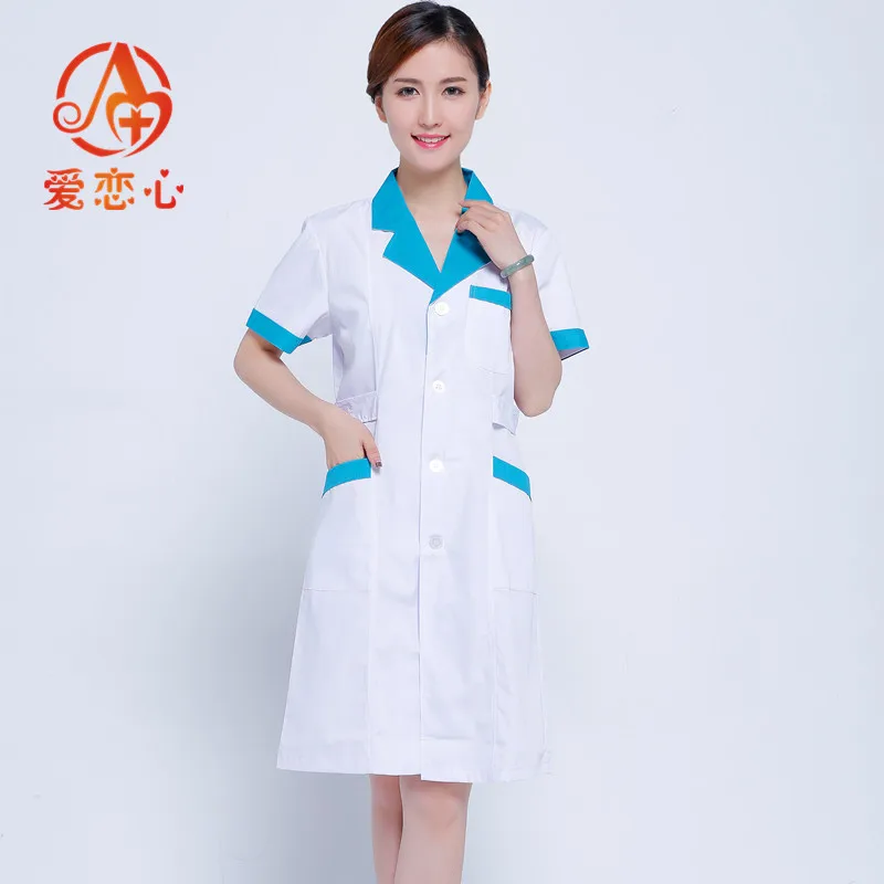 

lab coat cotton medical nurse clothing spa uniform women uniform suit for dental clinic Cosmetologist health officer ALX-000