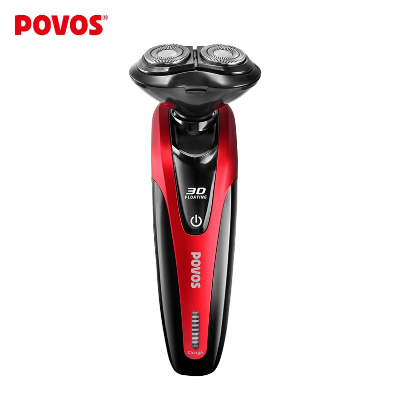

POVOS New Handsome Product Electric Shave Razor Washable Personal Care Hair Removal For Men Gift Power Show USB 100-240V PQ9206