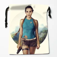 Новое поступление Алисия викандер сумки на шнуровке на заказ сумки для хранения Подарочные мешки с принтом больше размер 27x35 см DIY ваша фотография