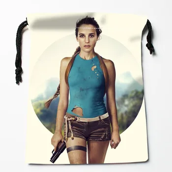

New Arrive Alicia Vikander Drawstring Bags Custom Storage Bags Storage Printed gift bags More Size 27x35cm DIY your picture