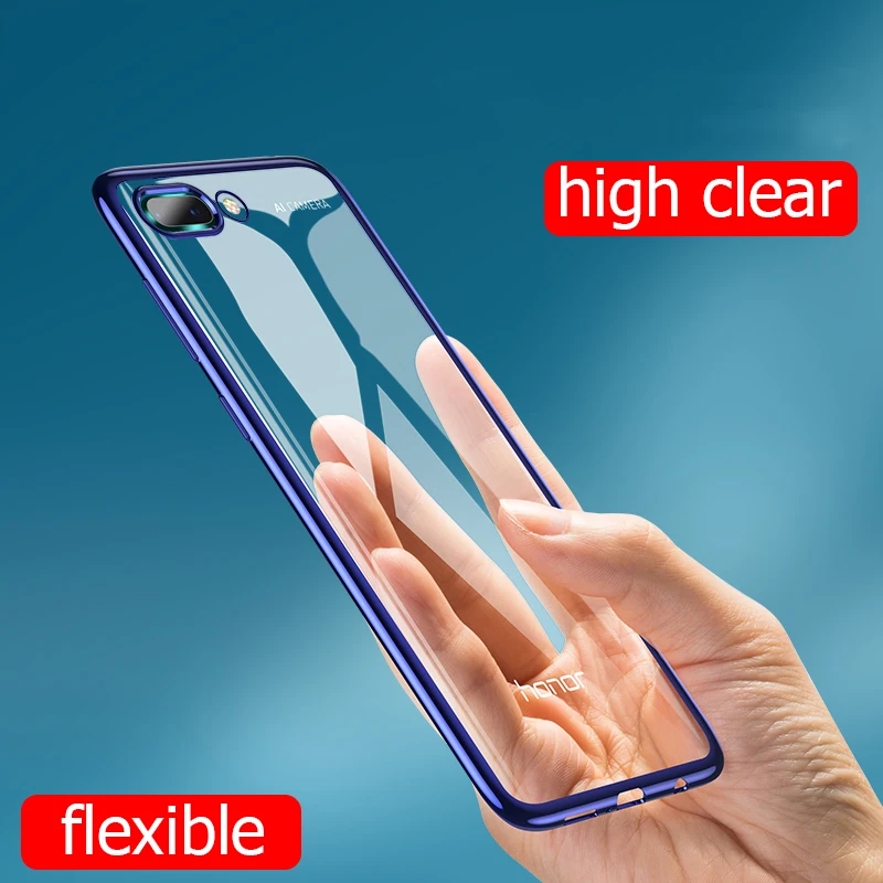 Чехол для Huawei Honor 10 роскошный чехол из ТПУ с лазерным покрытием задняя крышка Honor10
