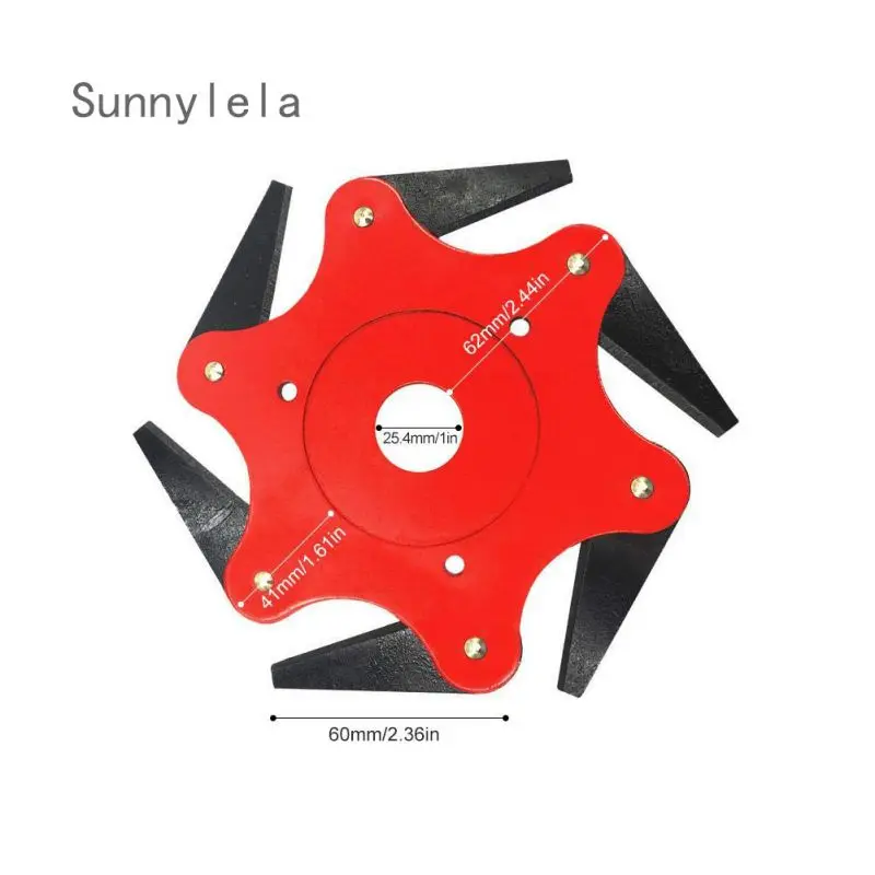 Триммер головка резак 6 стальных лезвий бритвы газонокосилка трава травяная Пожиратель щетка резак инструмент садовая Газонокосилка аксессуары