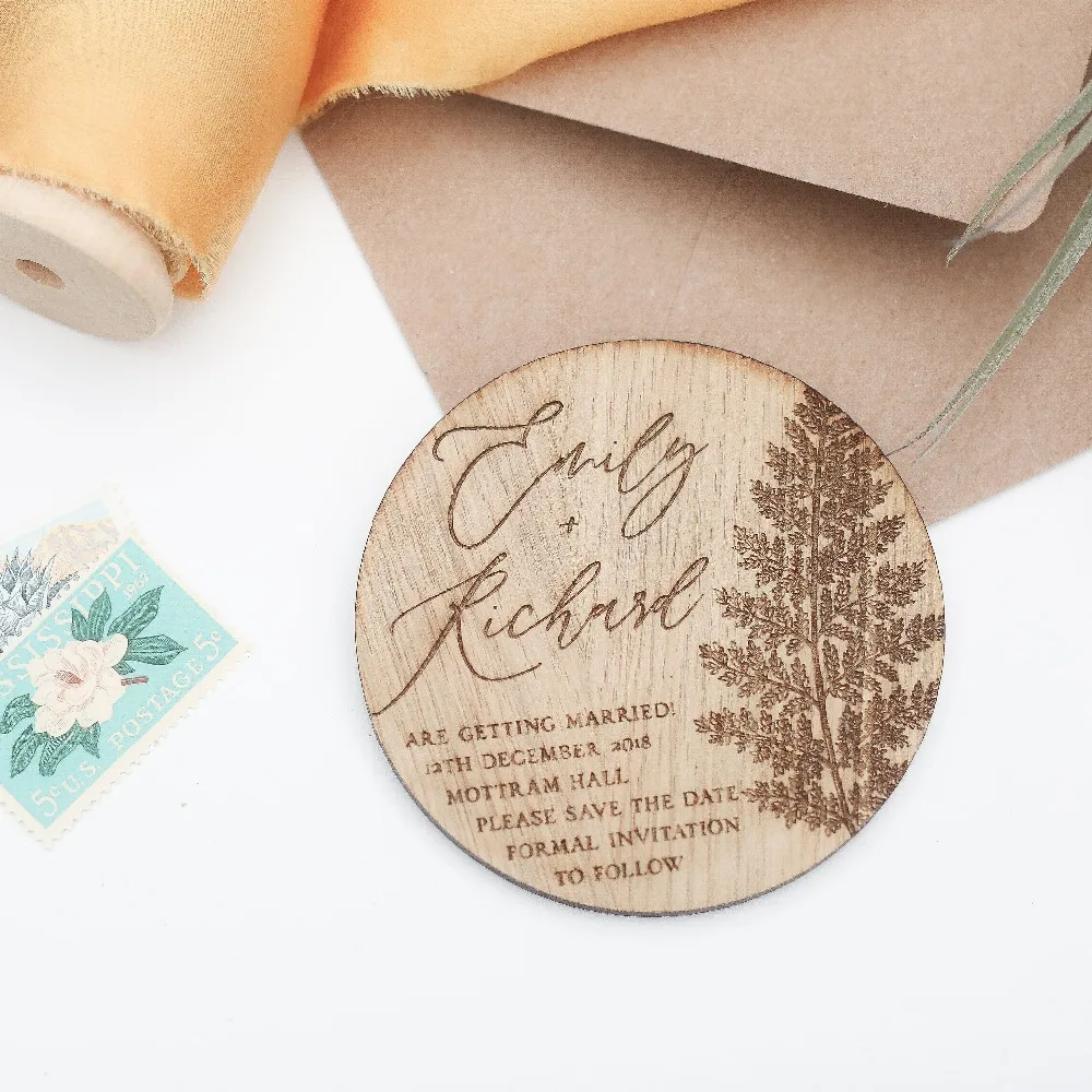 Wedding Save the Date MagnetsCustom Wedding invitations Rustic favor magnets Custom Wooden wedding  - 32953044549