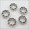 10Pcs Tibetan Silver Tone Round Spacer Frame Beads Charms 15mm ► Photo 3/4