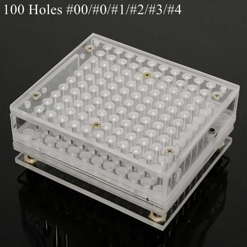 100 Holes Manual Capsule Filling Machine Pharmaceutical Capsule Maker