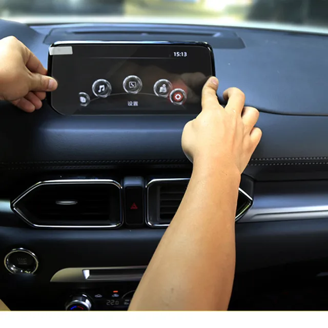 Car Styling GPS Navigation Screen Tempered Steel Protective Film for