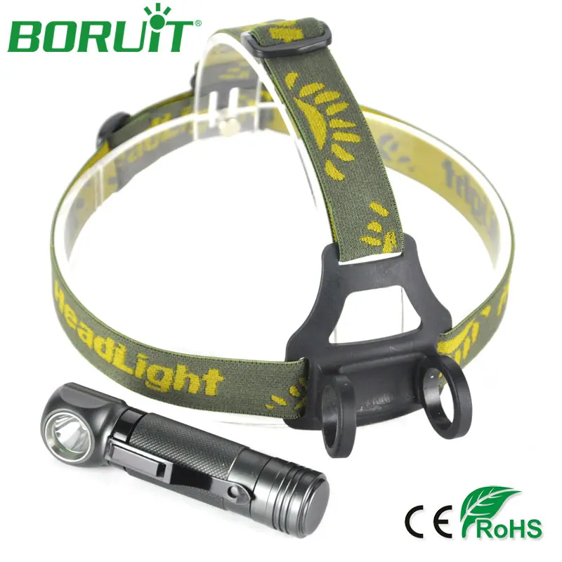 

BORUiT 1000lm LED Headlamp Flashlight 3 Modes Portable Camping Lantern Waterproof Hunting Fishing Head Torch Light 18650 Battery