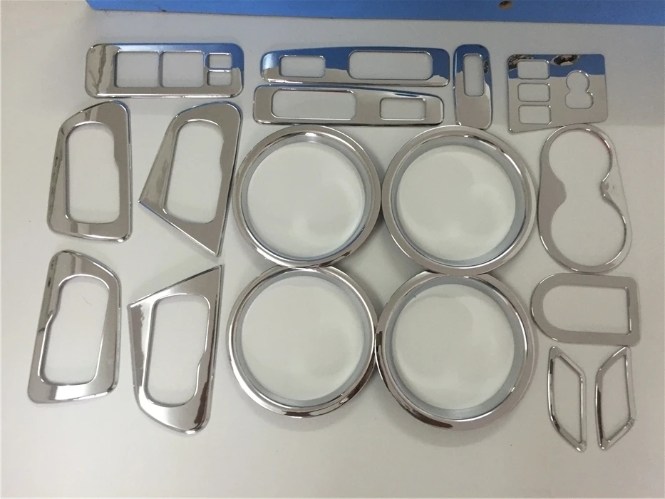 

17pcs ABS Chrome Left Hand Drive Car Interior Decoration Covers Trim Full Kit for Nissan Qashqai Dualis 2008-2013