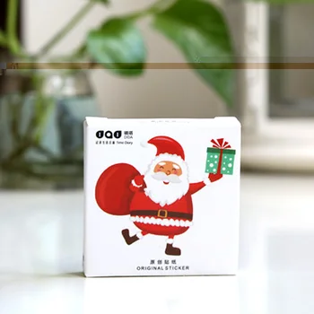 

2packs/lot Japanese Kawaii Label Stickers Christmas Series Santa Clause Decorative DIY Packing Sealing Stickers