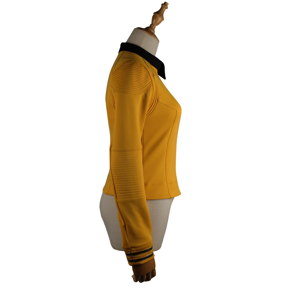 New Star Trek Discovery Season 2 Costume Female Top Starfleet Commander Uniform with Badge Woman Costumes Adult Cosplay Costume (6)