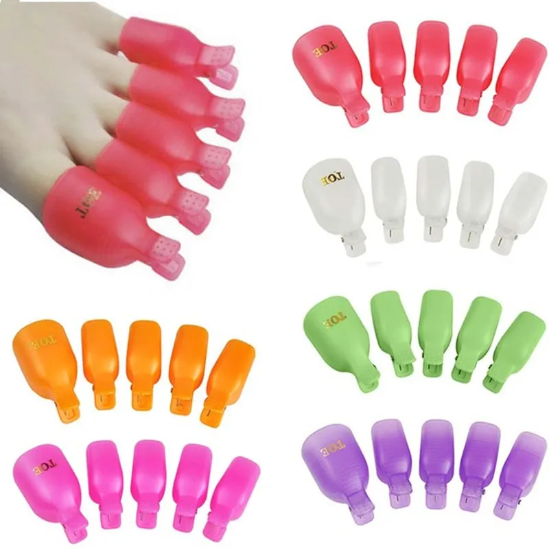 Buy 5 Pcs/set Foot Toe Nail Gel Polish Remover Soak