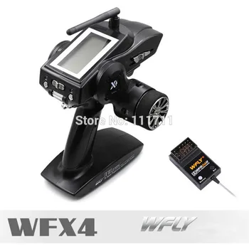 

Original WFLY X4 2.4G 4CH Transmitters Gun Control WFX4 Cost-effective Remote Travel with WFR04H receiver for RC Car and Boat