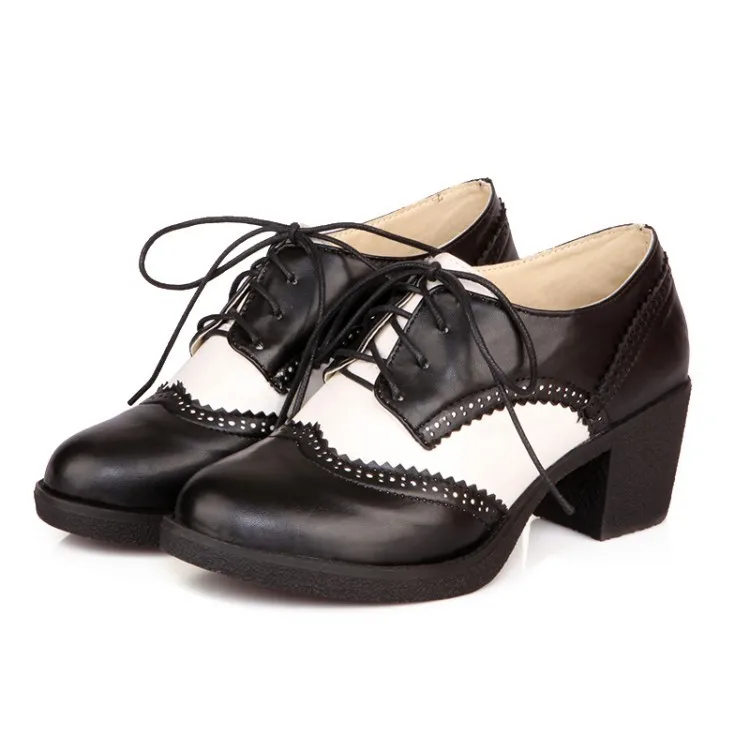 Oxford tacon mujer Clearance