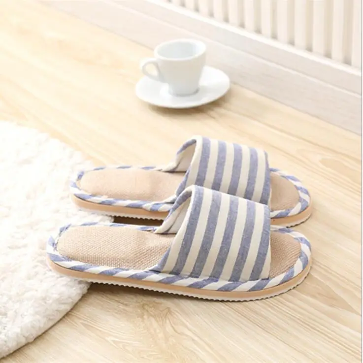

2019 Men Slippers #NV340-343 Slippers Khaki Blue Cotton Slippers For Men Shoes High Quality Home Slippers