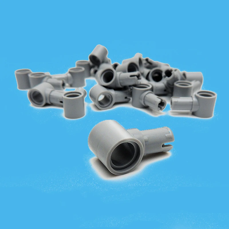 

100Pcs/lot Technic Pin Connector Hub with 1 Pin with Friction Ridges Lengthwise Bricks Parts Compatible with 15100 Particles Toy