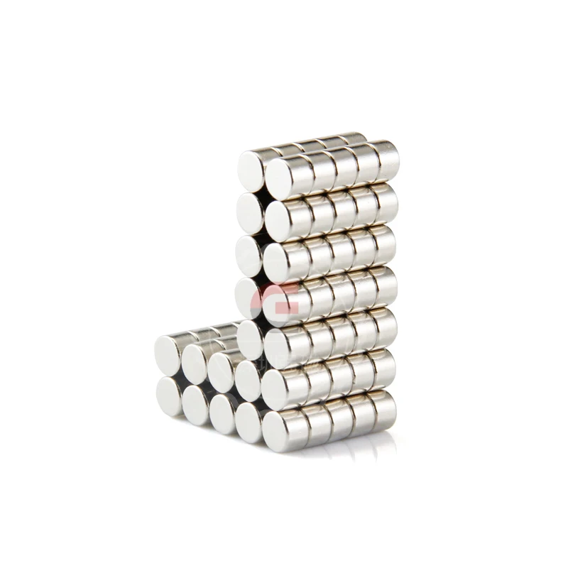 

100pcs N50 Dia 6x4mm Neodymium Magnet Strong Round fridge craft magnets 6x4