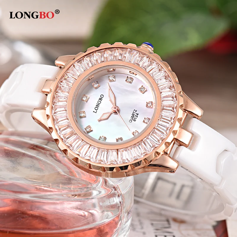 Ceramic Dress Women Watch Japan Imports Quartz Movement Watches Luxury