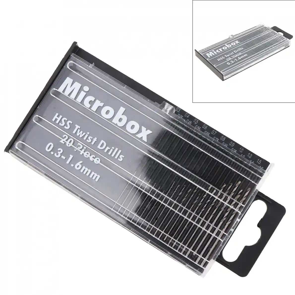20pcs Precision 0.3-1.6mm Mini Micro HSS Twist Drill Bit Set Drilling Tool E 20pcs Precision 0.3-1.6mm Mini Micro HSS Twist Drill Bit Set Drilling Tool E
