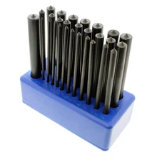 Отверстие передачи Набор пробойников для Сталь трансфер набор пробойников, 28 шт, термообработанный сплав Сталь, 3/32 дюймов-1/2 дюйма