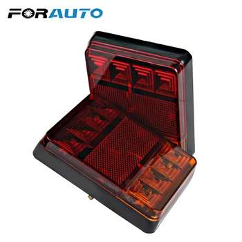 

2pcs 8 LED Car Tail Light Tailights Rear Lamps Rear Parts for Trailer Truck Boat Brake Warning Lights Car Styling DC 12V