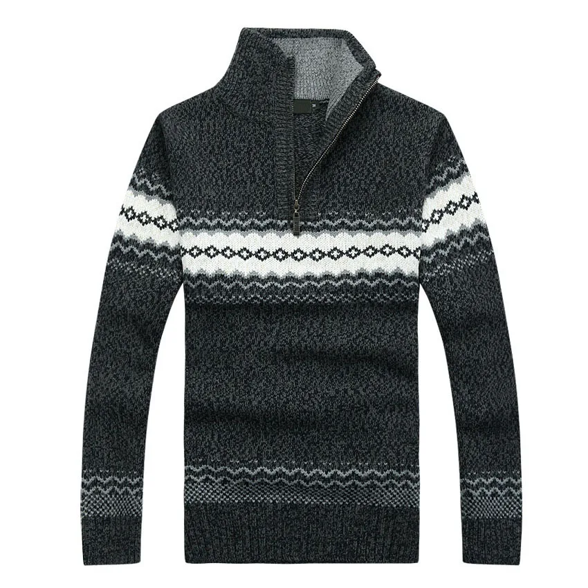 Мужской свитер на молнии с воротником размеры до 2XL|sweater buyer|sweater qualitysweater print |