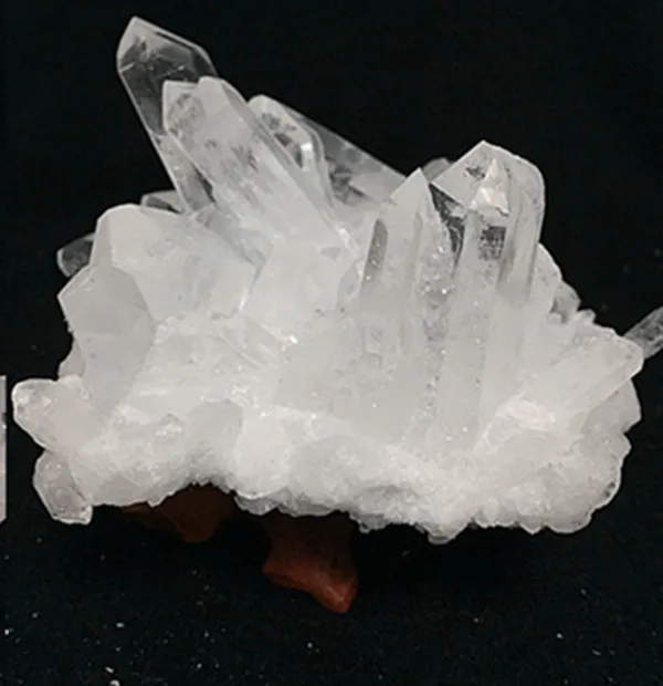

TOP 100% Natural White Quartz Crystal Cluster Mineral Specimen
