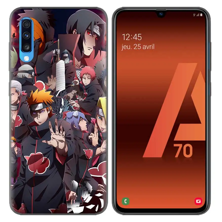 Anime Naruto Akatsuki Pattern Protective Case Capa for Samsung Galaxy A10 A20 A30 A40 A50 A60 A70 A80 A20e A6 A8 A7 A9 Plus - Цвет: 09