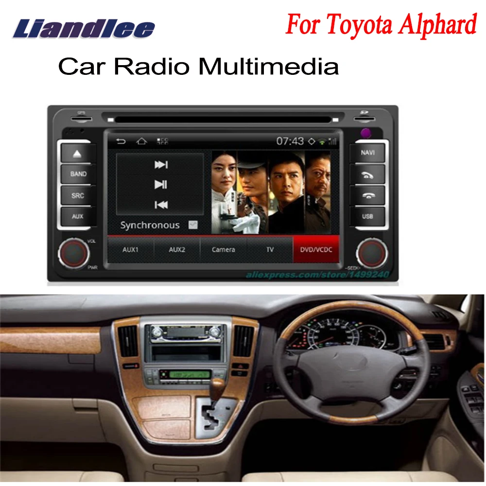 Top Liandlee For Toyota Alphard 2002~2007 2 din Car Android GPS Navi Navigation Maps Radio CD DVD Player OBD2 TV Audio Video Stereo 0