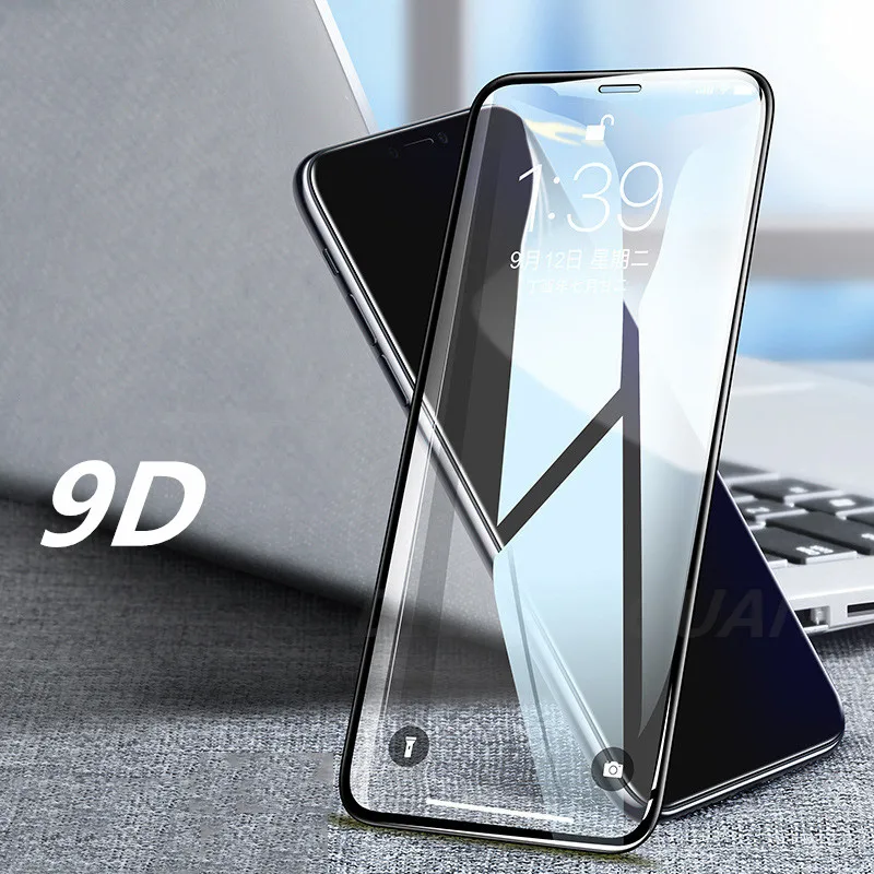 9D пленка из закаленного стекла для iphone XS XR Max Защитная экрана 6 6s 7 8 Plus X полное