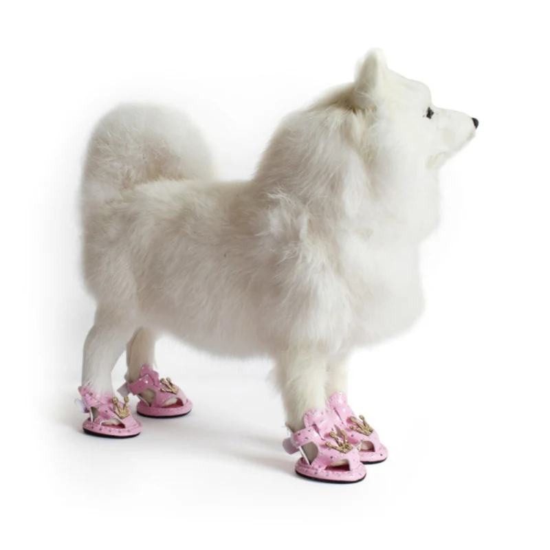 

Summer shoes for dogs Chihuahua Pet Anti-Slip PU shoes pet product 5 Size