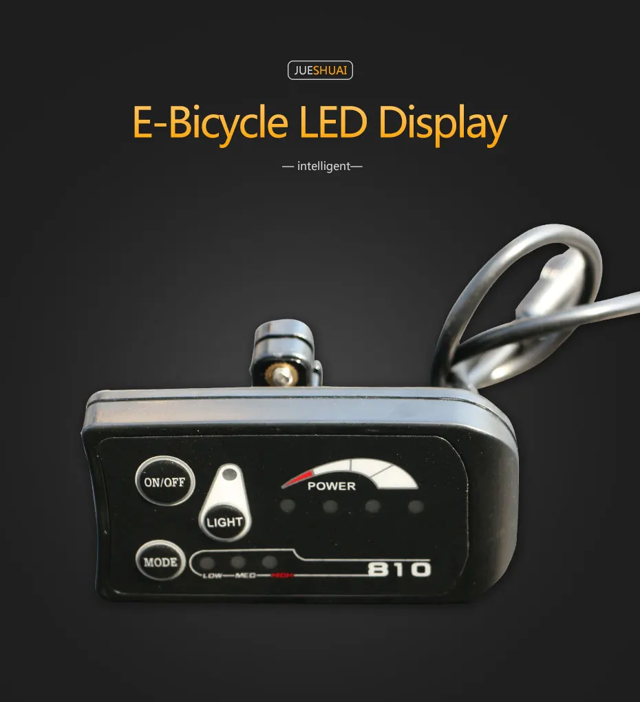 Excellent E-bike Bycicle Accessories LED Display Automatic Cruise 6km/h 36V Bike Computer Control Speedometer Controller Electric Bike 0