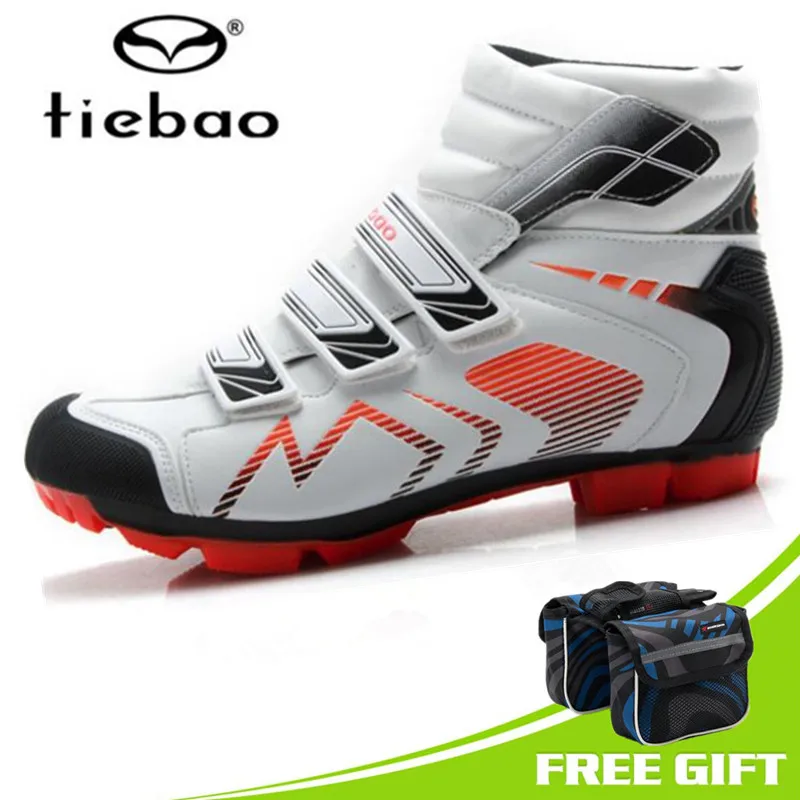 

TIEBAO Cycling Shoes 2018 Winter Self-Lock SPD Patillas MTB Shoes Men Bike Off Road Bicycle Shoes women Sneakers men Ankle Boots