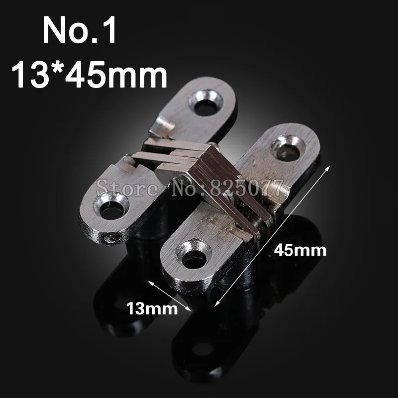 1PCS Hidden Hinges Size 13x45mm Bearing 6KG Invisi...