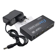 HD 1080P 1.4 HDMI Splitter 1 in 4 Out HDCP 3D 1X4 HDMI Switch Switcher 4 Port Hub Amplifier with Power Supply for PC HDTV DVD цена HD 1080P 1.4 HDMI Splitter 1 in 4 Out HDCP 3D 1X4 HDMI Switch Switcher 4 Port Hub Amplifier with Power Supply for PC HDTV DVD цены онлайн