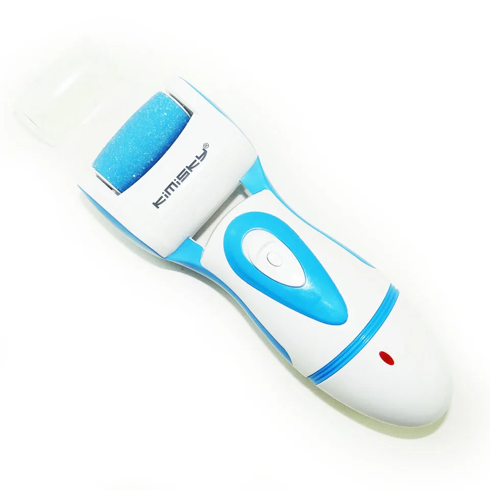 Cuidados com os Pés Kimisky Azul Recarregável Ferramenta Pedicure Cuidados Pessoais Foot Arquivo Elétrica Ferramentas 9 ps Rolos Cabeças 10 Pés Pedicure Cuidados Pessoais Foot Arquivo Elétrica