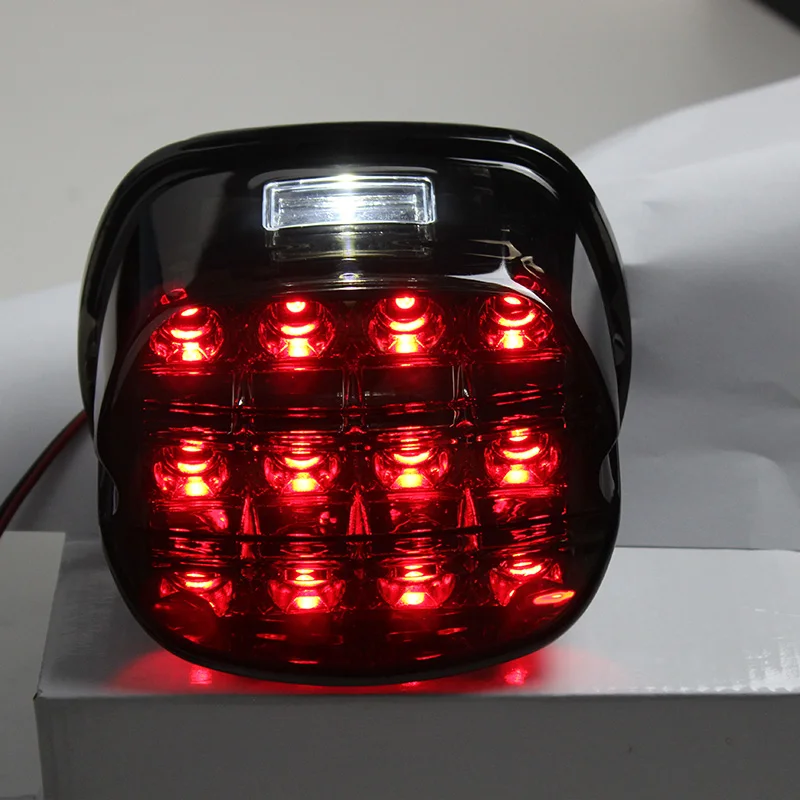 FADUIES Fat Boy FLSTF Night Train FXSTB Softail Sportster Road King Electra Glide Road Glide Motorcycle Led Brake tail light (20)