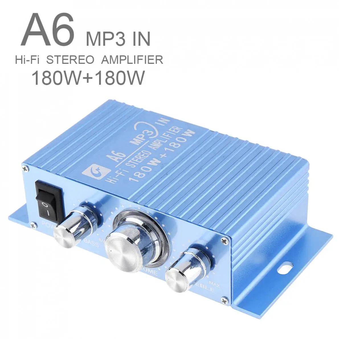 A6 DC12V 2 0 двухканальный MP3 Hi Fi стерео усилитель с 3 5 AUX интерфейсом для