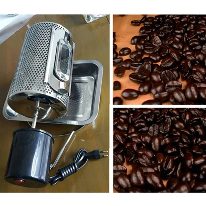 

2019 newest design coffee bean roaster home use stainless steel melon seeds nuts roasting machine 110v 220v