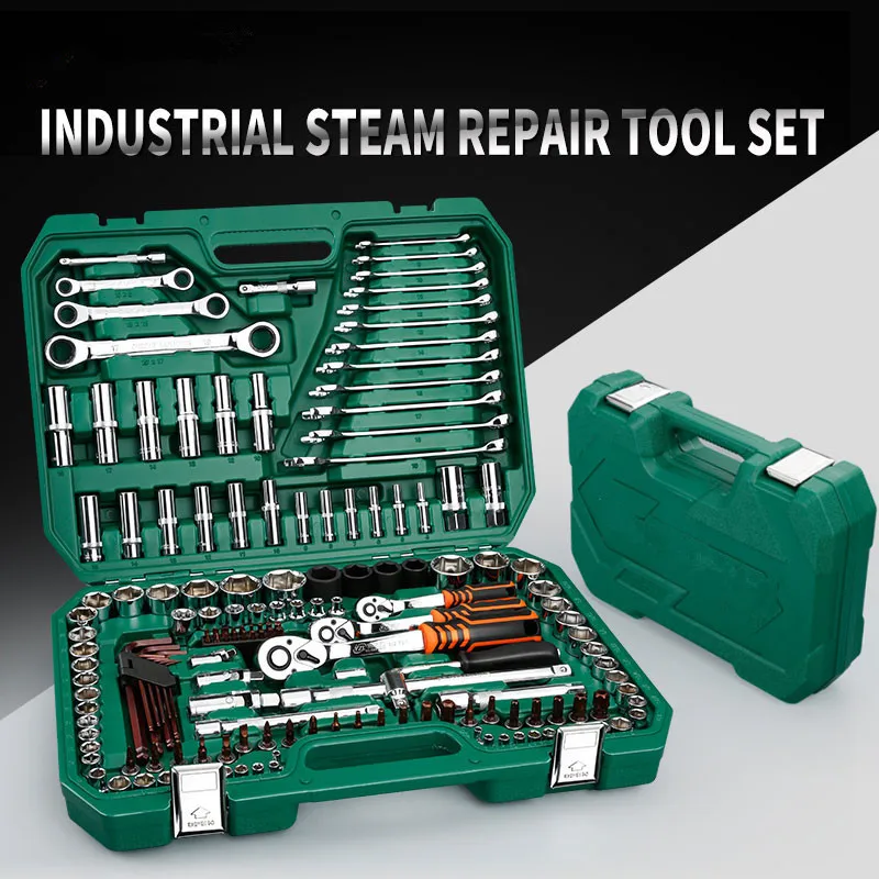 

150PC Car Repair Tools Mechanic Tools Set Socket Wrench Tools for Auto Ratchet Spanner Screwdriver Socket Set Hex Key