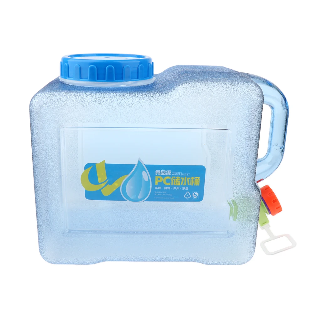 Perfeclan 8L Outdoor Camping Travel Water Carrier Bucket Storage Canister for Travell BBQ Hiking Kitchen Cars Events