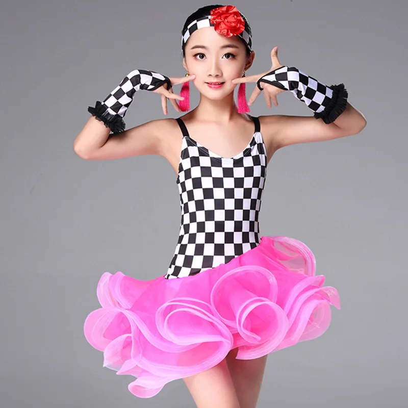 

child children professional latin dance dress for girls Modern Waltz tango Cha Cha kids ballroom competition Fancy dresses